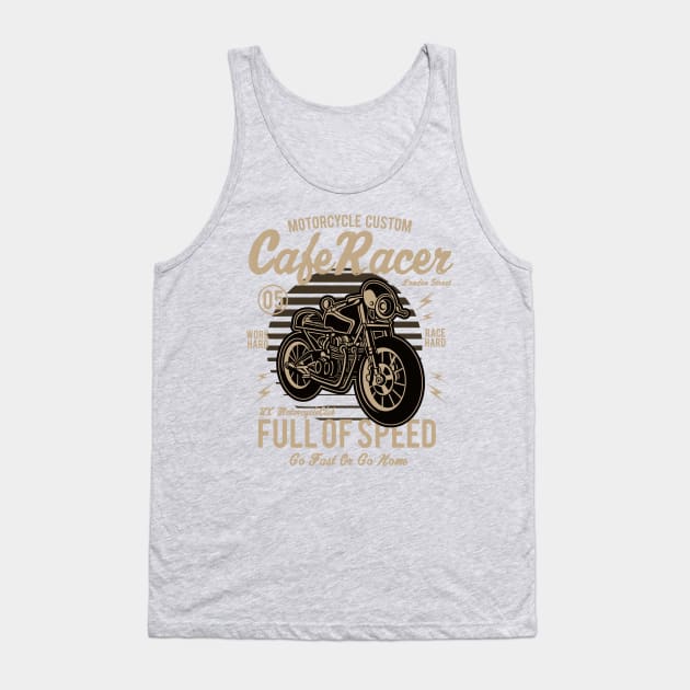 Modern Cafe Racer - Motorcycle Custom Tank Top by HealthPedia